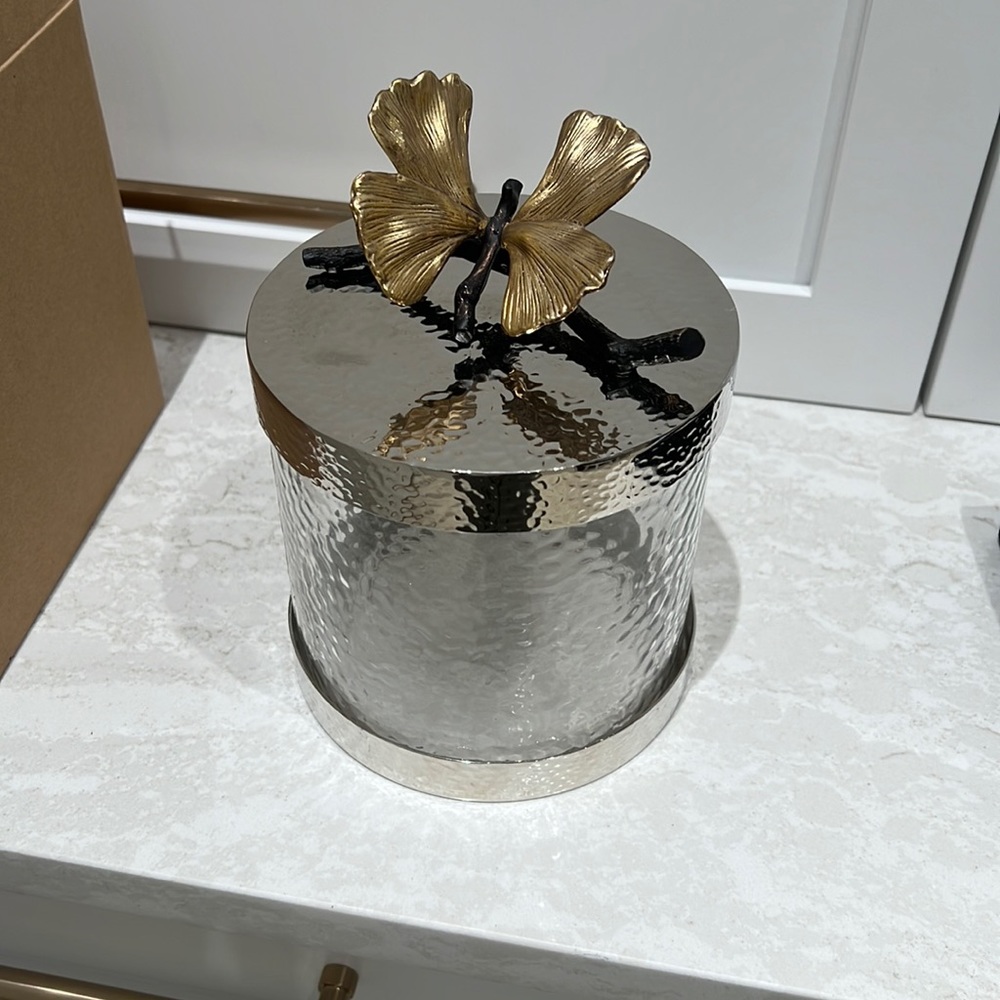 Michael Aram canister brand new in box